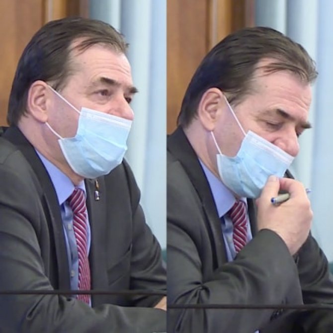 Întrebarea zilei: De ce-și ține Orban masca sub nas | DCNews